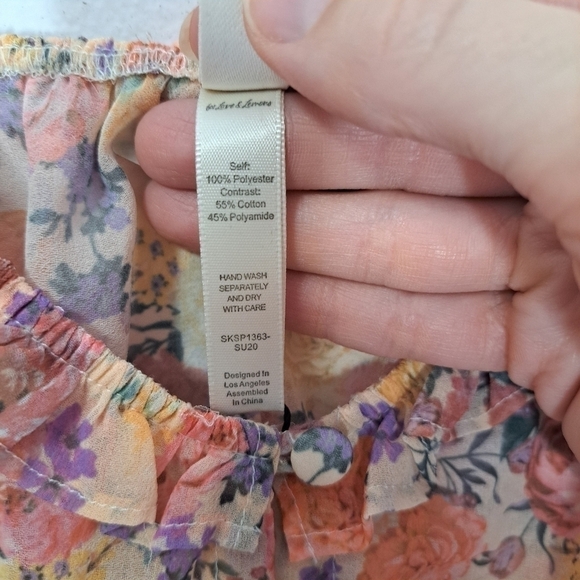 For love and lemons Gardenia floral robe dress pink small NWT - Picture 8 of 11